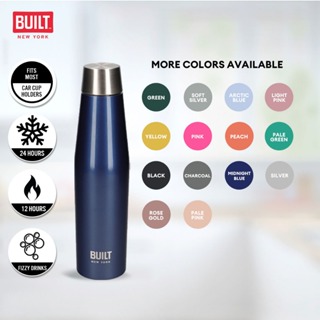 Built NY Apex Insulated Temperature Retention Double Walled Stainless Steel Water Bottle with Leakproof Perfect Seal Lid (540ml/19Oz) กระบอกน้ำสแตนเลสเก็บอุณหภูมิ