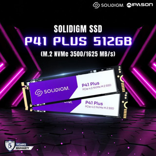 Solidigm SSD เอสเอสดี รุ่น P41 Plus 512GB (3500/s PCIe 4.0x4/ M.2 2280) รับประกัน 5 ปี โดย IPASON