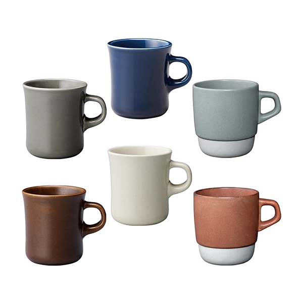 Mug Kinto tricolore verde in ceramica