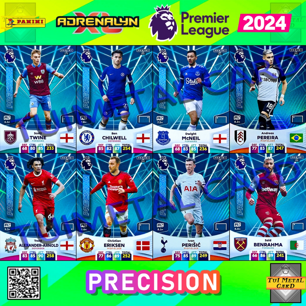 PANINI PREMIER LEAGUE 2024 ADRENALYN XL PRECISION การ์ดสะสมฟุตบอล