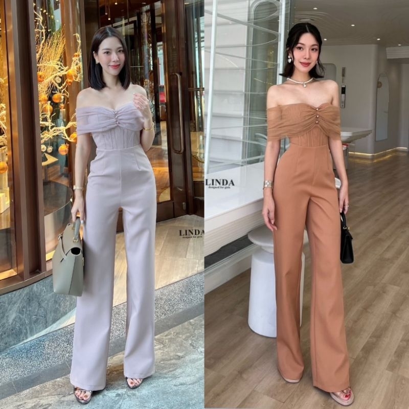 LINDA จั้มกางเกงขายาว
