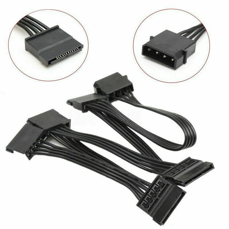 สาย sata power splitter cable 4pin 1 to 5 ide sata 15 pin มี molex ...