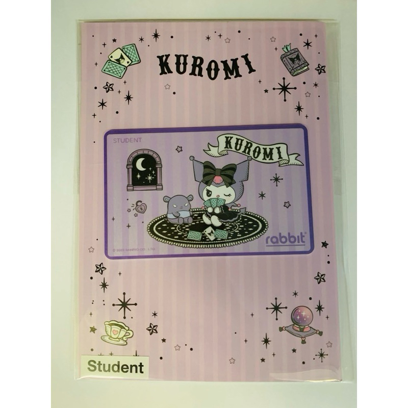 ภาพหน้าปกสินค้า(พร้อมส่ง) บัตรแรบบิทลายคุโรมิ ประเภทนักเรียน (Rabbit Card Kuromi)