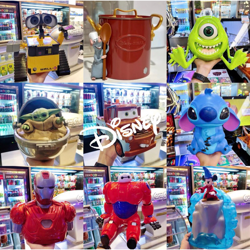 ถังป๊อปคอร์น -Disney 100th Collection- WALL E,Remy,Mike,Grogu,Stitch ...