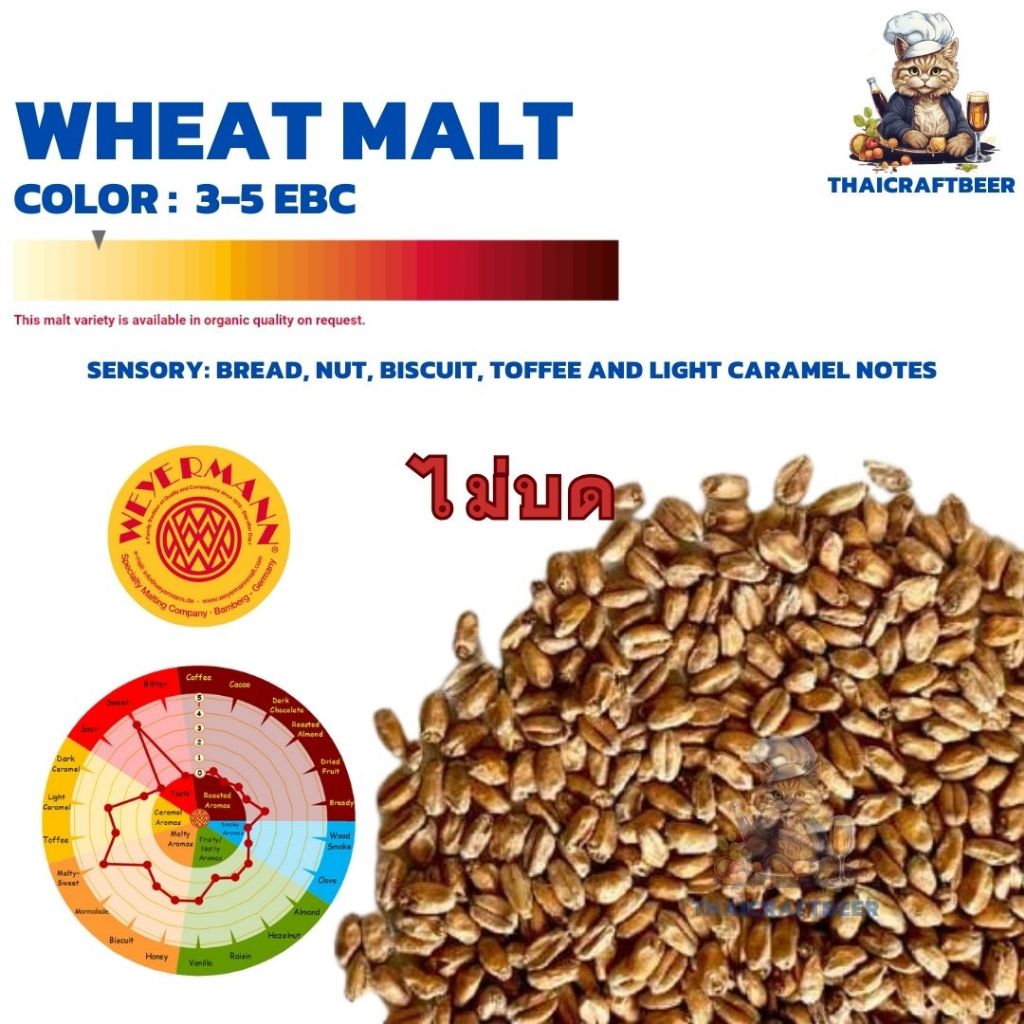 มอลต์ ทำเบียร์ WEYERMANN Pale Ale Malt / Wheat Malt / Pilsner Malt ...