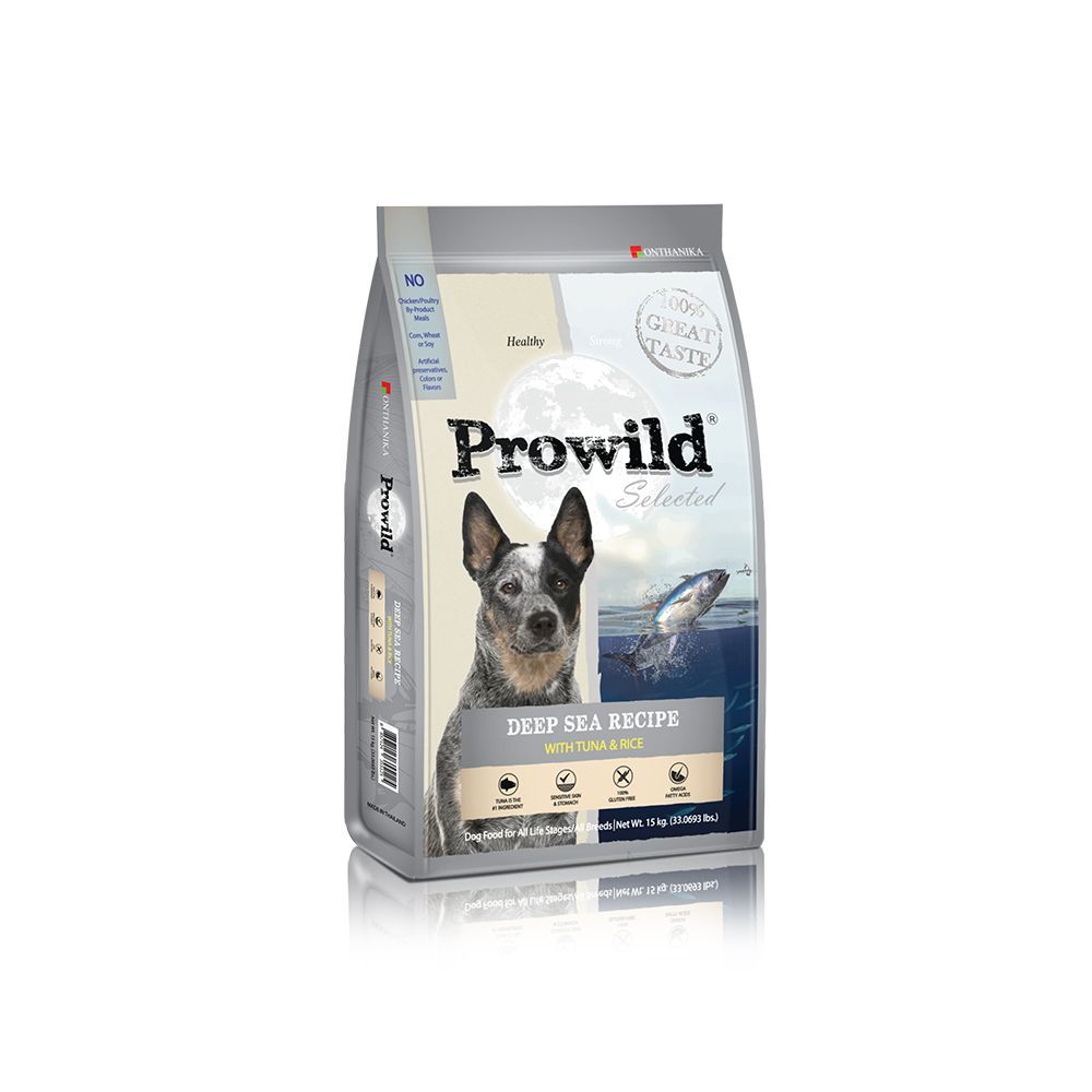 Prowild อาหารสุนัข เกรดพรีเมี่ยม รสปลาทูน่า Selected Deep Sea Recipe ...