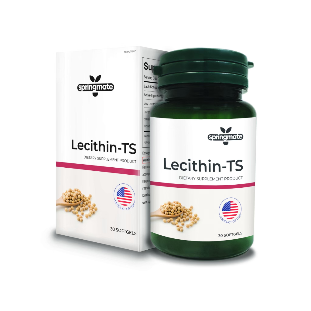Springmate Lecithin-TS438 มก.30 เม็ด แพ็ค 3 ขวด | Shopee Thailand