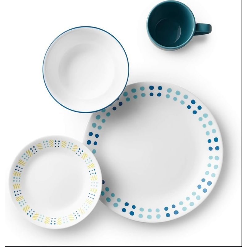 Corelle ชุดจาน 16 ชิ้น Key West | Shopee Thailand