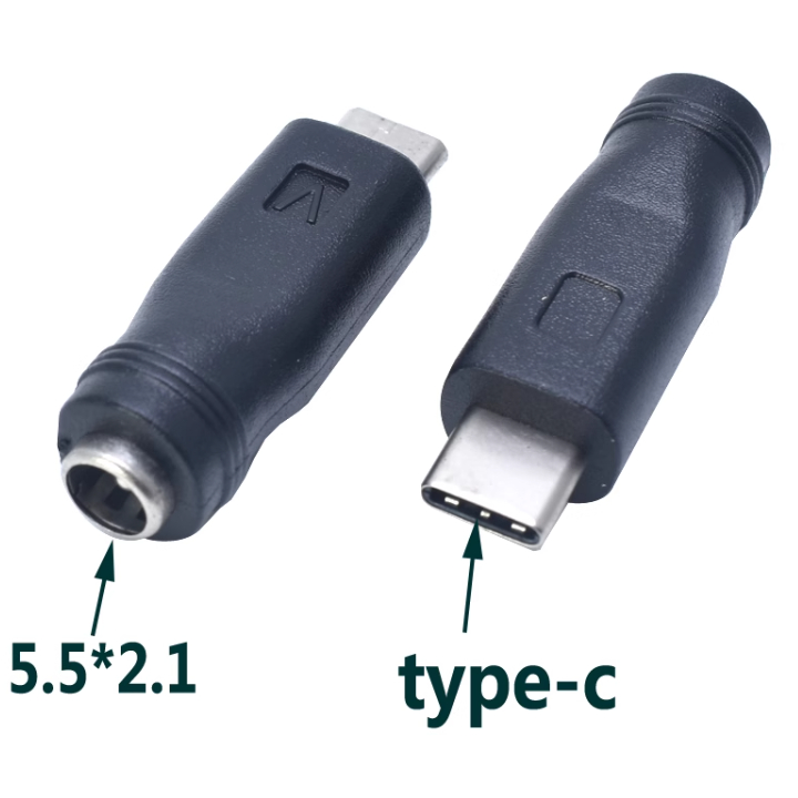อะแดปเตอร์แปลงหัว Dc5.5 X2.1 ตัวเมีย เป็น USB-C ตัวผู้ | Shopee Thailand