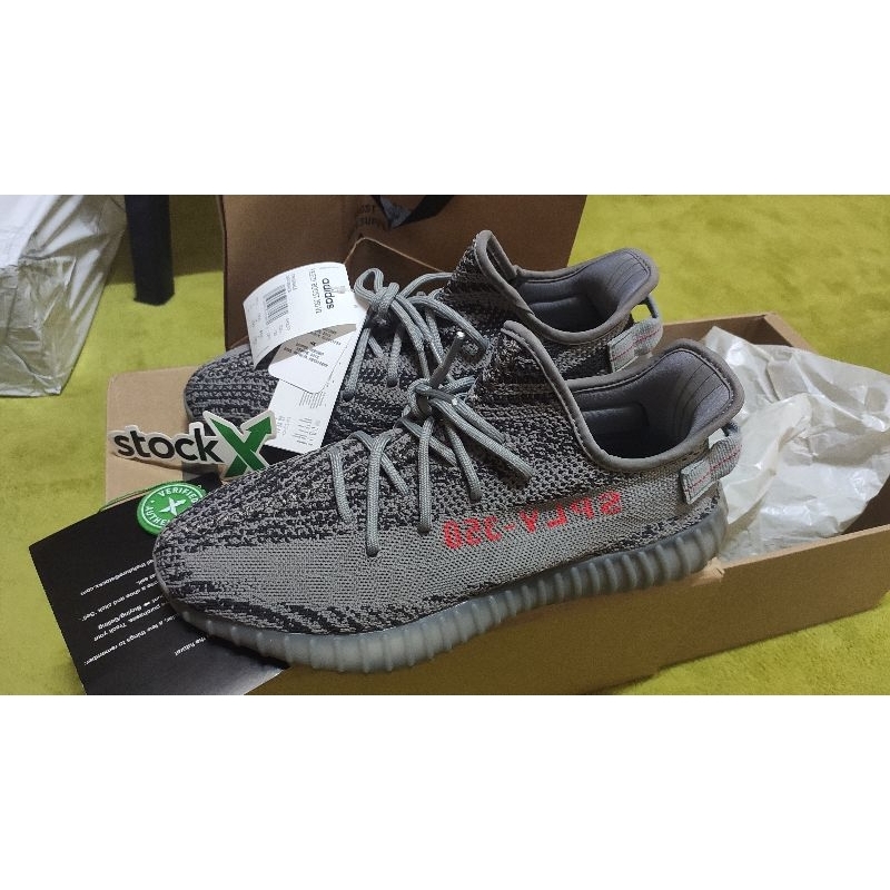 Adidas Yeezy 350 V2 Black Beluga 2.0 PK God พร้อมกล่อง และ StockX tag