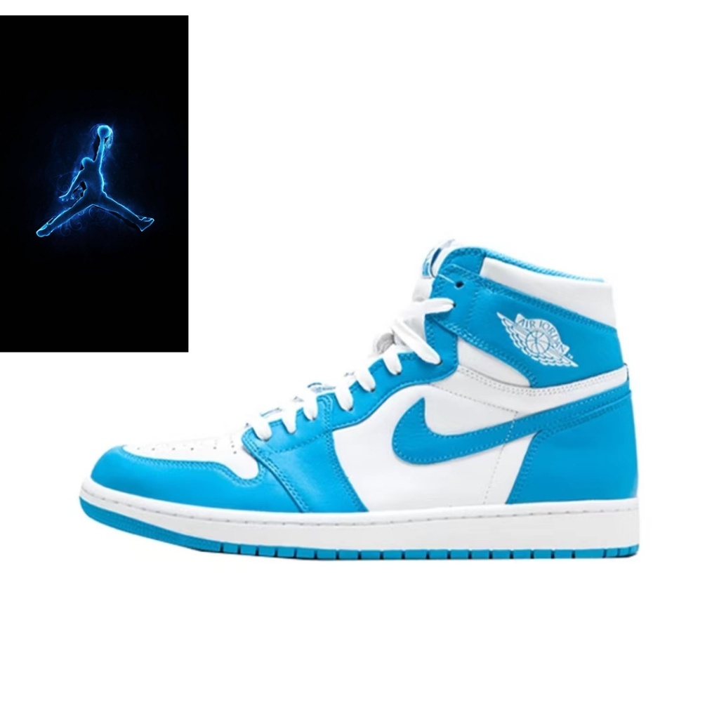 Jordan Air Jordan 1 Retro UNC High Top Basketball Shoe GS North