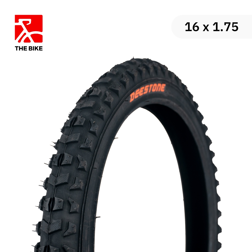 2 Reifen Deestone 16x1,75 + 2 Schläuche – Schwarze MTB Reifen Für Kinder- & Mountainbikes, Größe 44-305