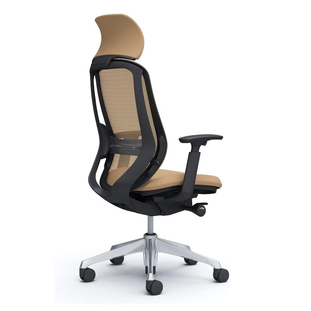 OKAMURA เก้าอี้รุ่น SYLPHY HIGH BACK, BLACK BODY, COLOR BEIGE