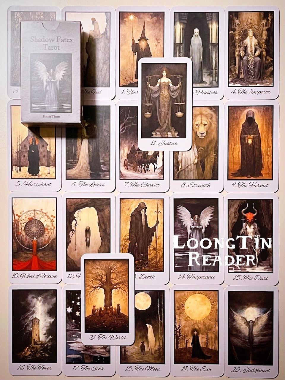 Shadow Fates Tarot by Hattie Thorn โปรดอ่านข้อมูลก่อนสั่ง ไพ่ทาโรต์ ไพ่ ...