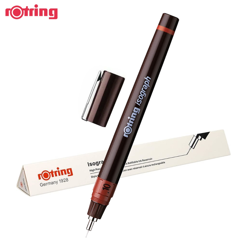 Rotring ปากการอตตริ้ง ปากกาเขียนแบบ ไอโซกราฟ 0.1/0.2/0.3/0.5mm Rotring ...
