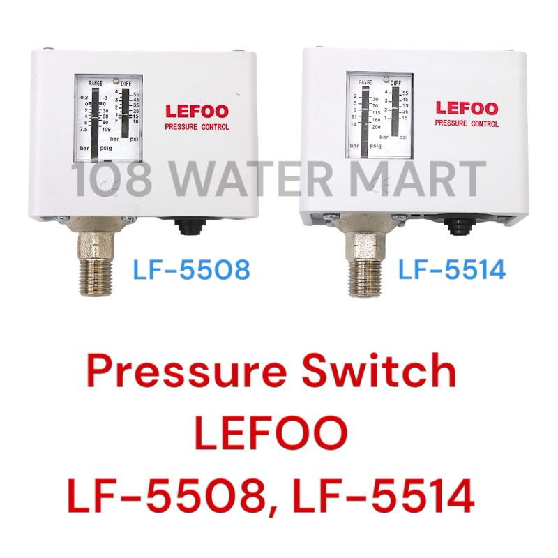 เพรสเชอร์สวิตช์ Pressure Switch LEFOO LF - 5508 5514 สวิตช์แรงดัน ...