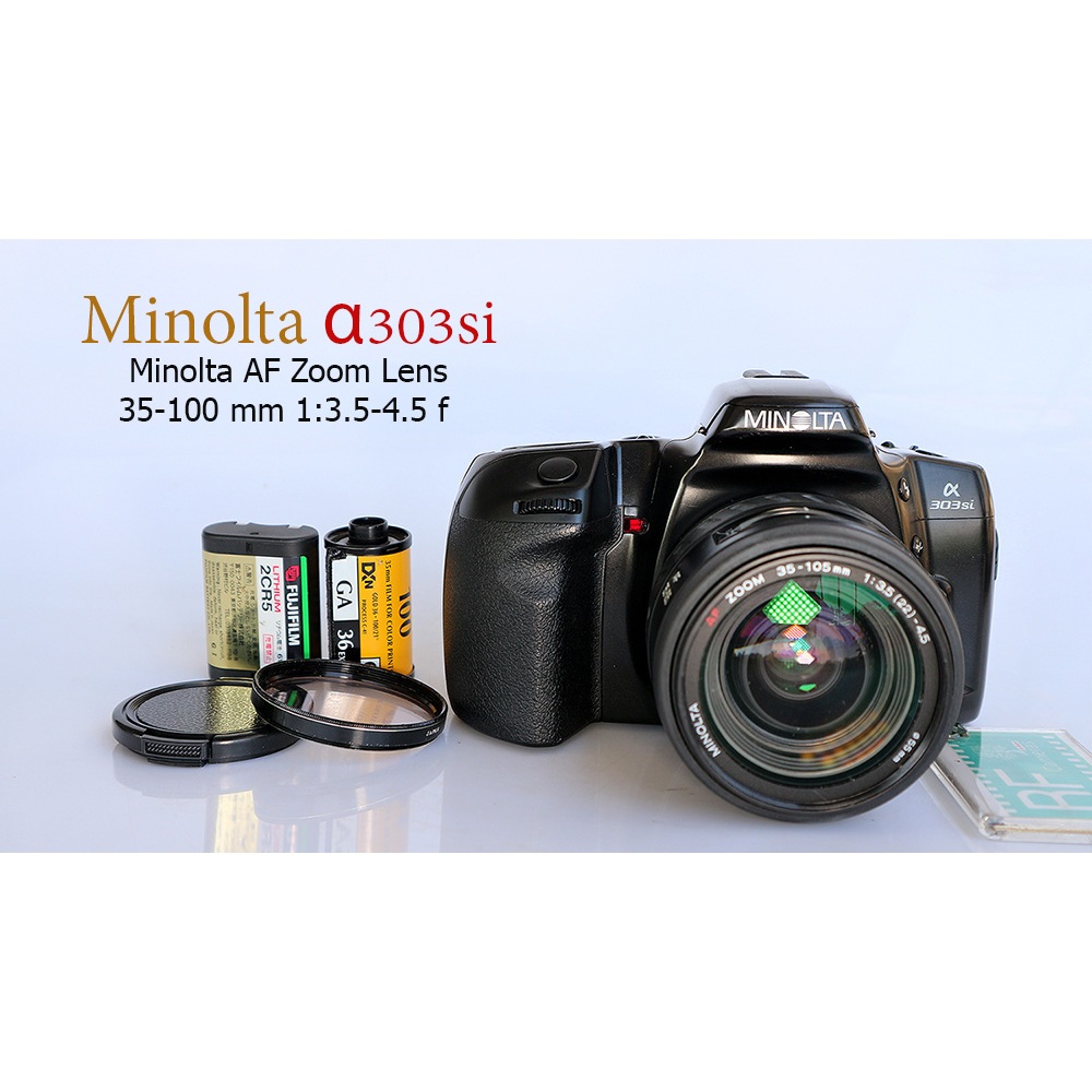 Minolta α 303si Super กล้องฟิล์มระบบSLR เปลี่ยนเลนส์ได้ +1.เลนส์