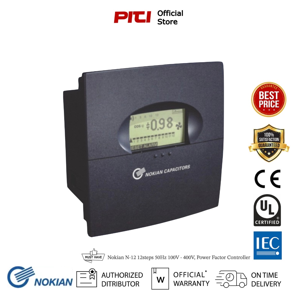 Nokian PFC N12 12steps 50Hz 100V 400V, Power Factor Controller