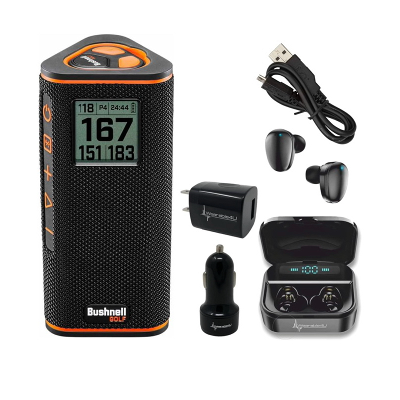Bushnell Wingman View Golf GPS Bluetooth Speaker with Wearable4U