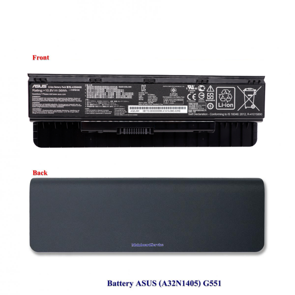 Batteria Sostitutiva Per Laptop Asus G551, G771, N551 – 11.1V, 5200mAh, Compatibile Con Modelli Serie A32N1405