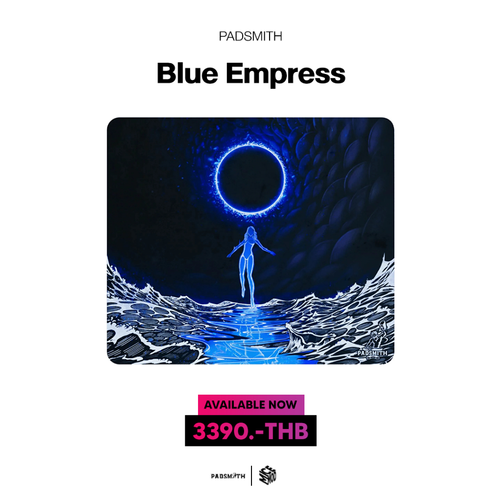 แผ่นรองเมาส์กระจก Padsmith Blue Empress (Speed) | Shopee Thailand