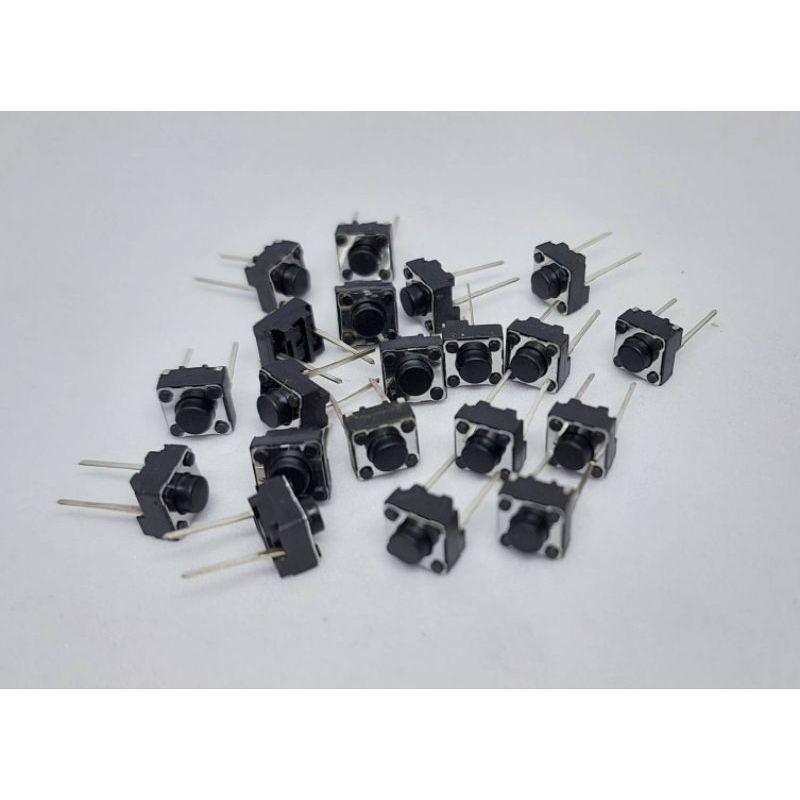 (จำนวน 20 ชิ้น) Micro switch button ไมโครสวิตซ์ กดติดปล่อยดับ 6x6x5mm ...