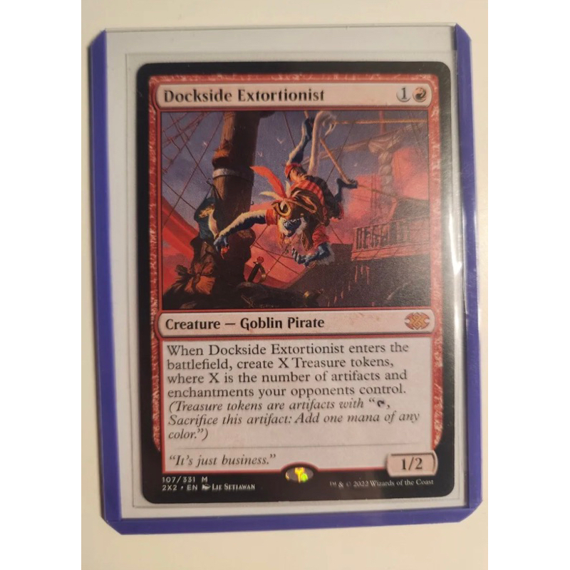 การ์ด MTG Dockside Extortionist Red Commander Magic the gathering EDH