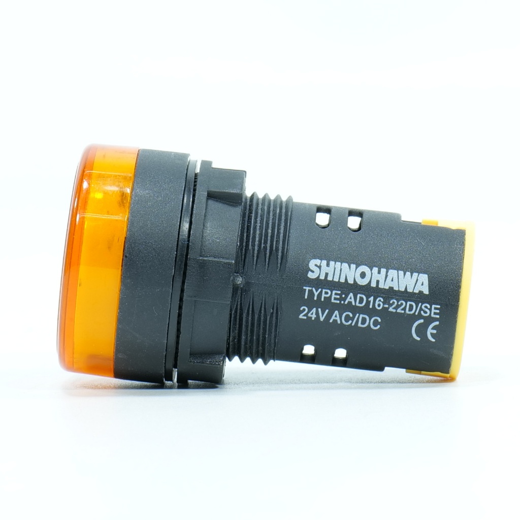 AD16-22D/SE SHINOHAWA AD16-22D/SE ไพล็อตแลมป์ SHINOHAWA LED 24VDC/AC แ ...