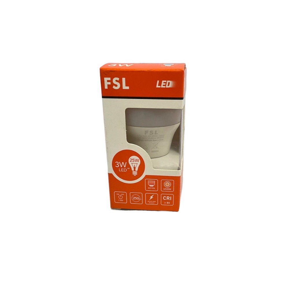 หลอดไฟ LED ทรงกลมแสงสีขาวและสีวอร์ม E27 ยี่ห้อ FSL 15w 13w 9w 7w 5w 3w ...