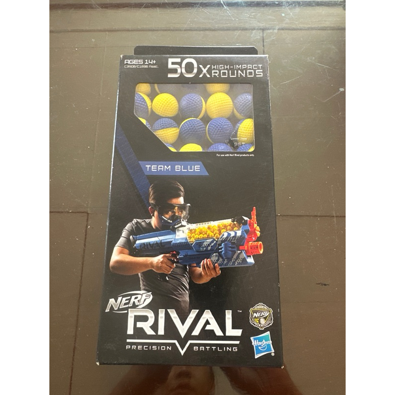 ลูกกระสุนกลมปืน nerf rival bullet 50 ball yellow blue | Shopee Thailand