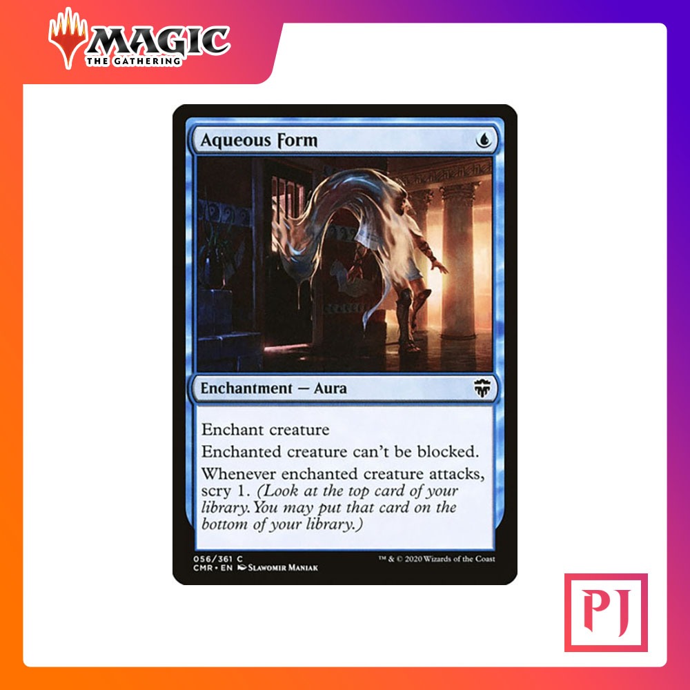 [MTG] Aqueous Form [CMR] [BLUE] [COMMON] [NORMAL] [ENG] (การ์ดเมจิค ...