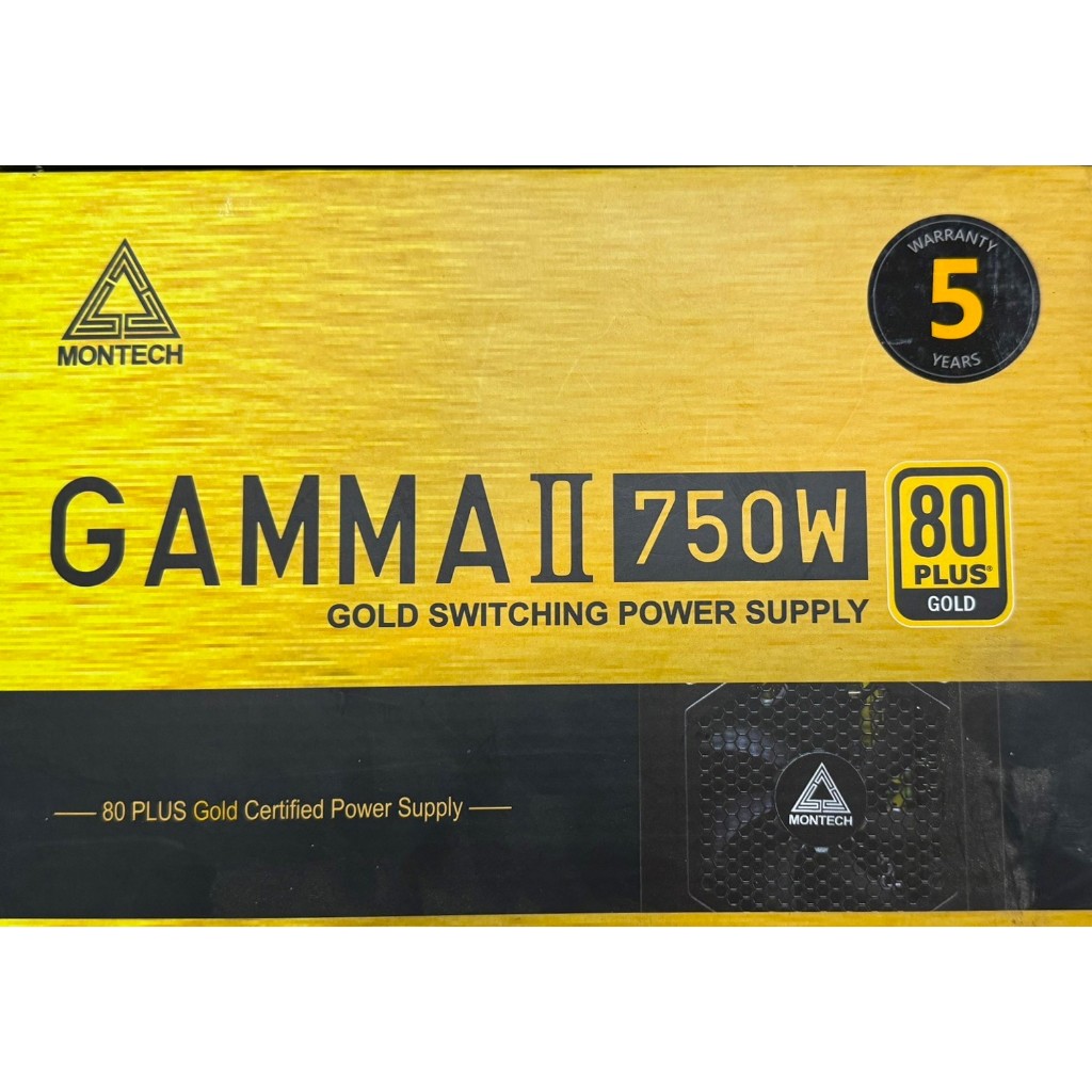 POWER SUPPLY (อุปกรณ์จ่ายไฟ) MONTECH GAMMA II - 750W 80 PLUS GOLD มือ ...