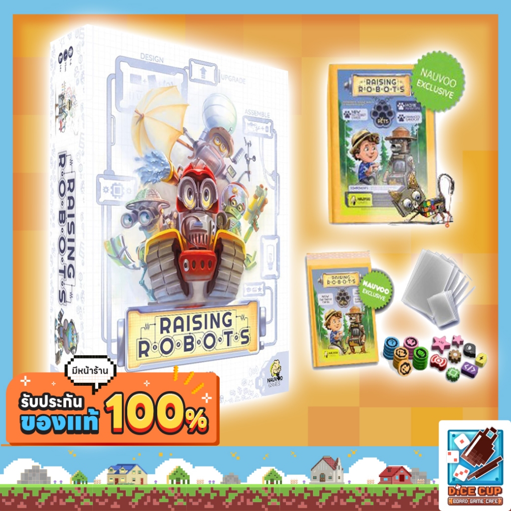 LUCKY DUCK GAMES – Raising Robot – Pets Expansion – Espansione In Francese Per Il Gioco Da Tavolo – 934605