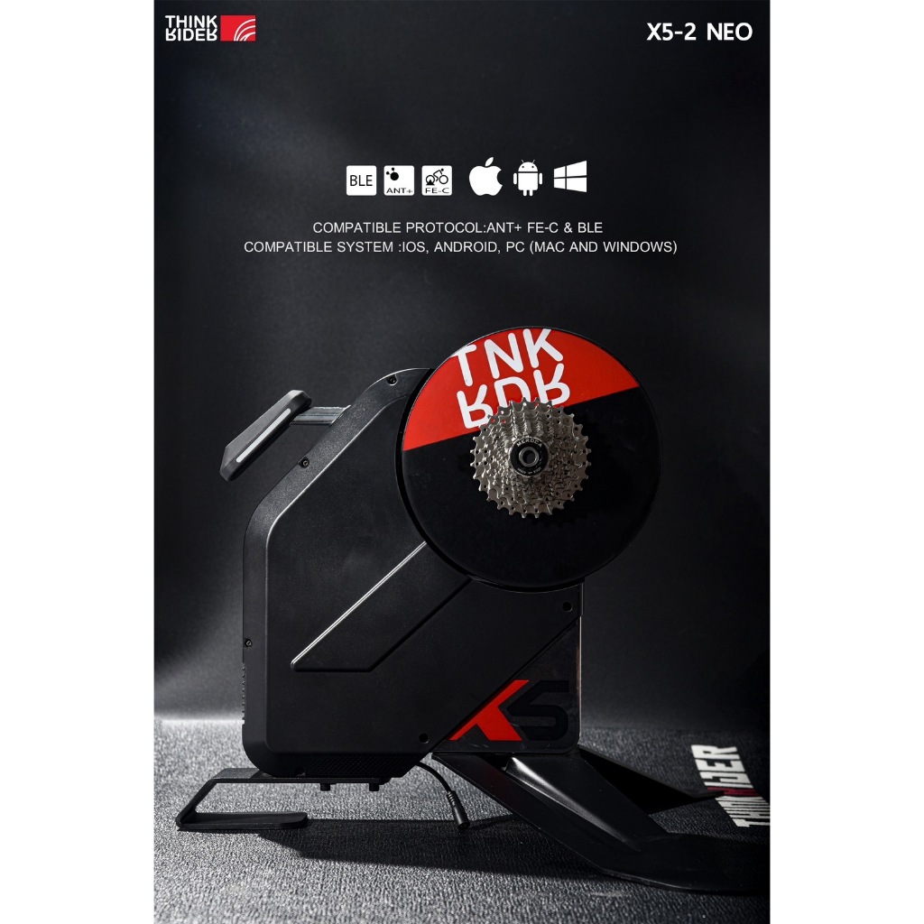 เทรนเนอร์ Thinkrider X5-2 NEO smart trainer แถมเฟืองท้าย 11-28t