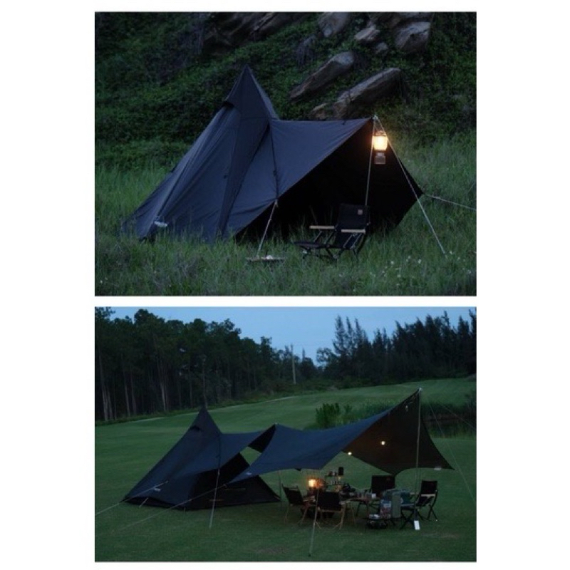 Vidalido Teepee MS , MX Pro เต็นท์กระโจมขนาดใหญ่ ไซส์ กางง่ายสวยงาม(รุ่นมีเสากลาง สามารถใส่เสาAได้)