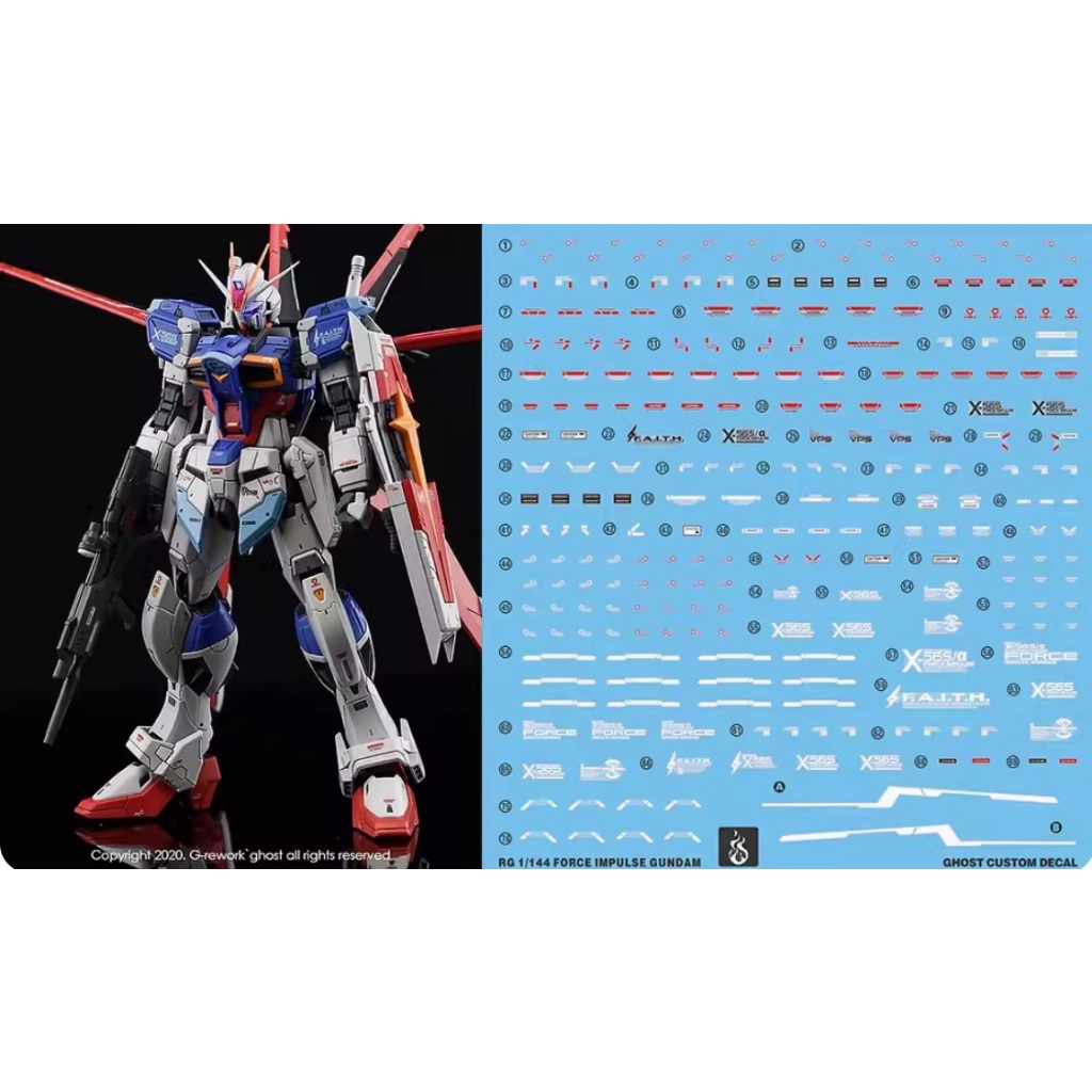 ดีคอลน้ำ Ghost Decal RG FORCE IMPULSE | Shopee Thailand