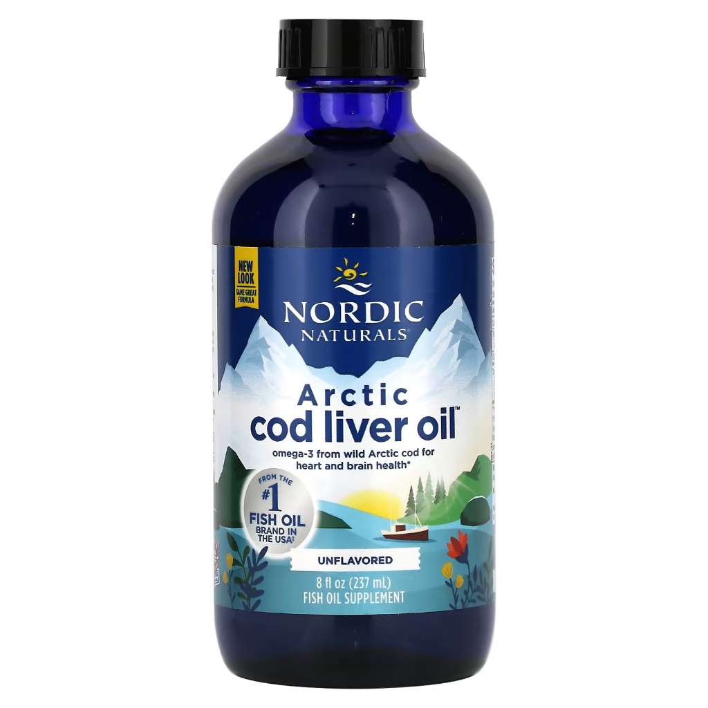 Nordic Naturals, Arctic Cod Liver Oil, Unflavored, 8 fl oz (237 ml ...