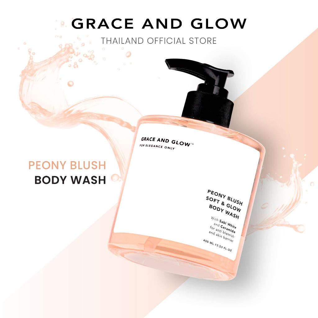 Grace and glow peony blush soft glow body wash 