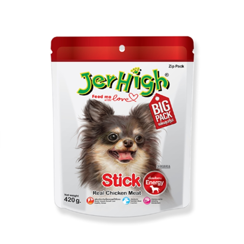 JERHIGH CHICKEN STICK เจอร์ไฮ ชิคเก้น สติ๊ก ขนมสุนัข รสไก่ 420 กรัม(420 ...