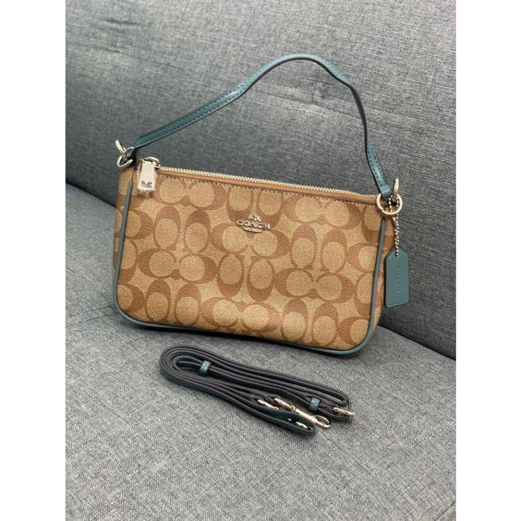 Coach Messico Top Handle Pouch In Signature | Shopee Thailand