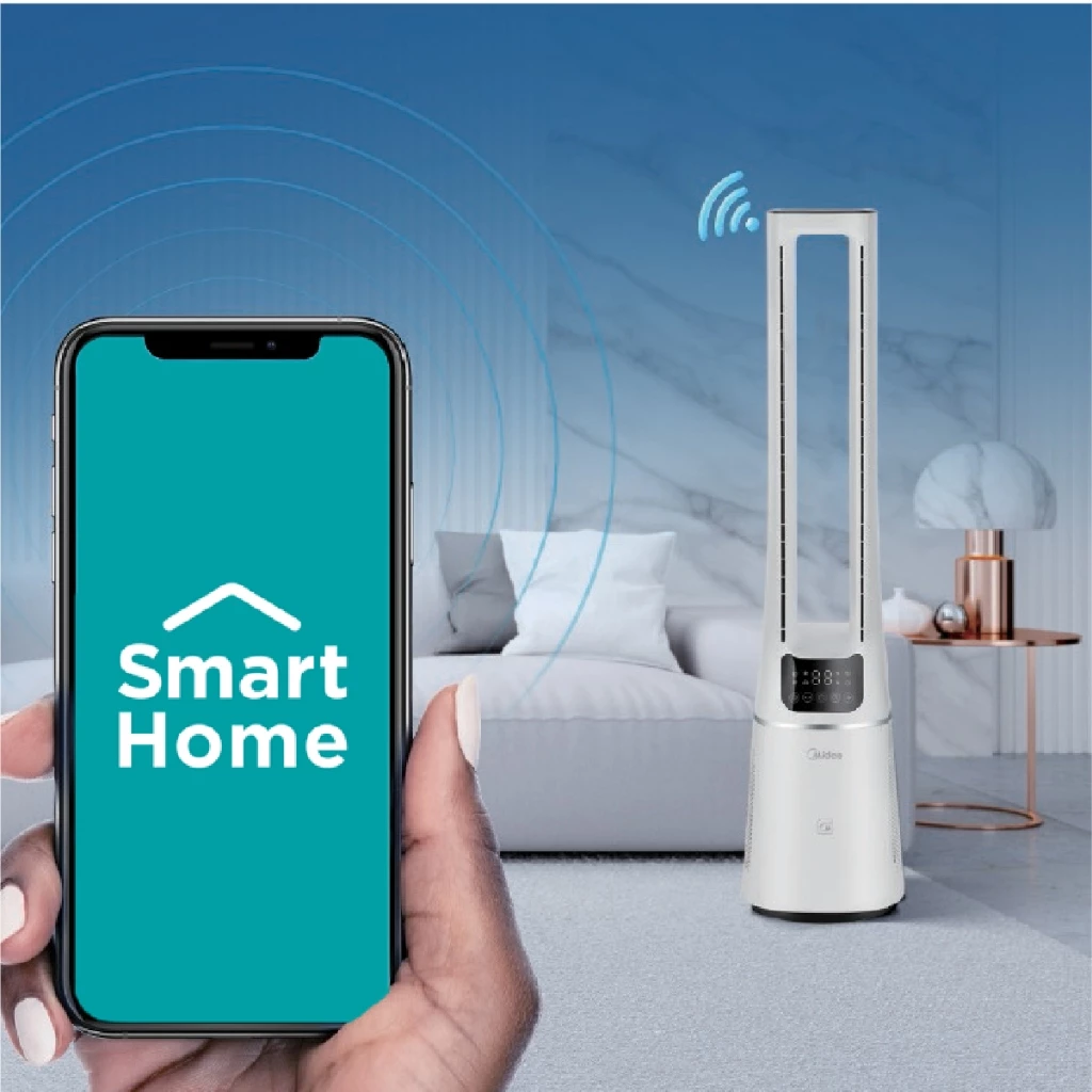 Midea พัดลมไร้ใบพัด Air multiplier รุ่น AMS150-PBW Arctic White