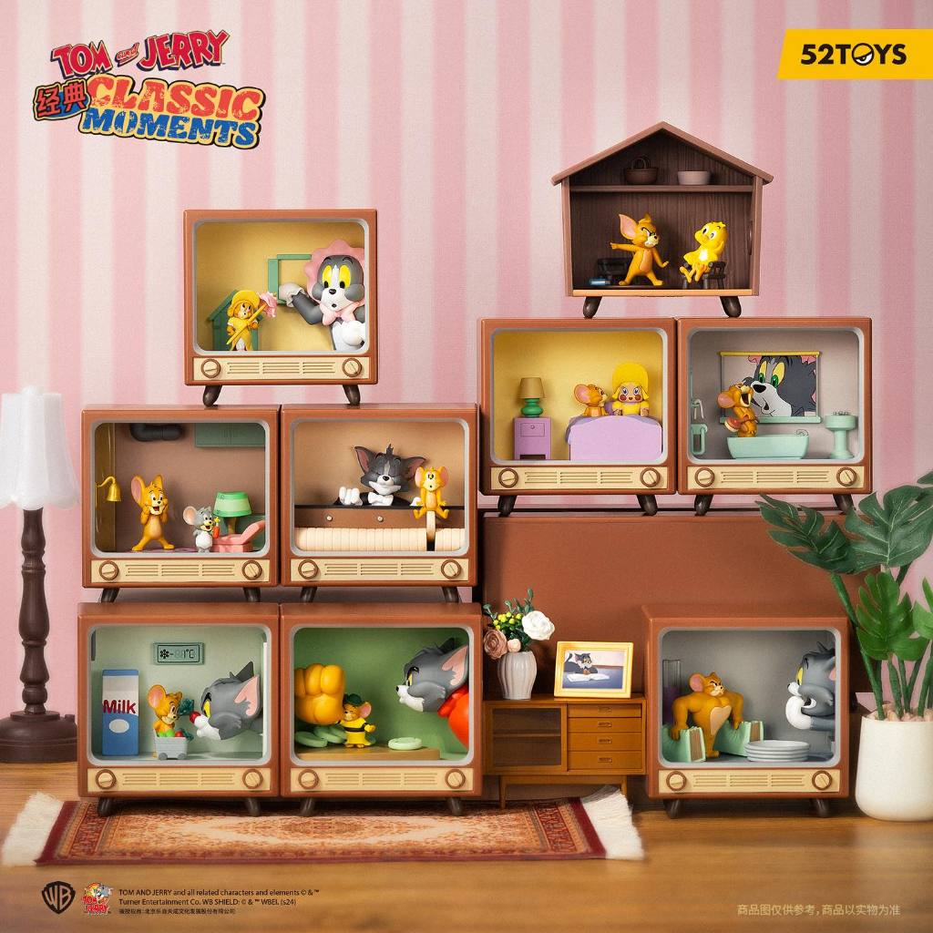 52TOYS Tom and Jerry Classic Moments Blind Box โมเดล ของเล่นเด็กเล่น
