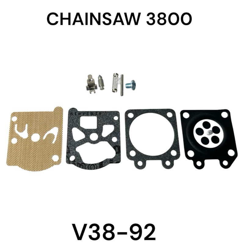 ชุดซ่อมคาร์บิว ผ้าปั๊มคาร์บิว อะไหล่เลื่อยโซ่ รุ่น 3800 Kanto CS1900 ...