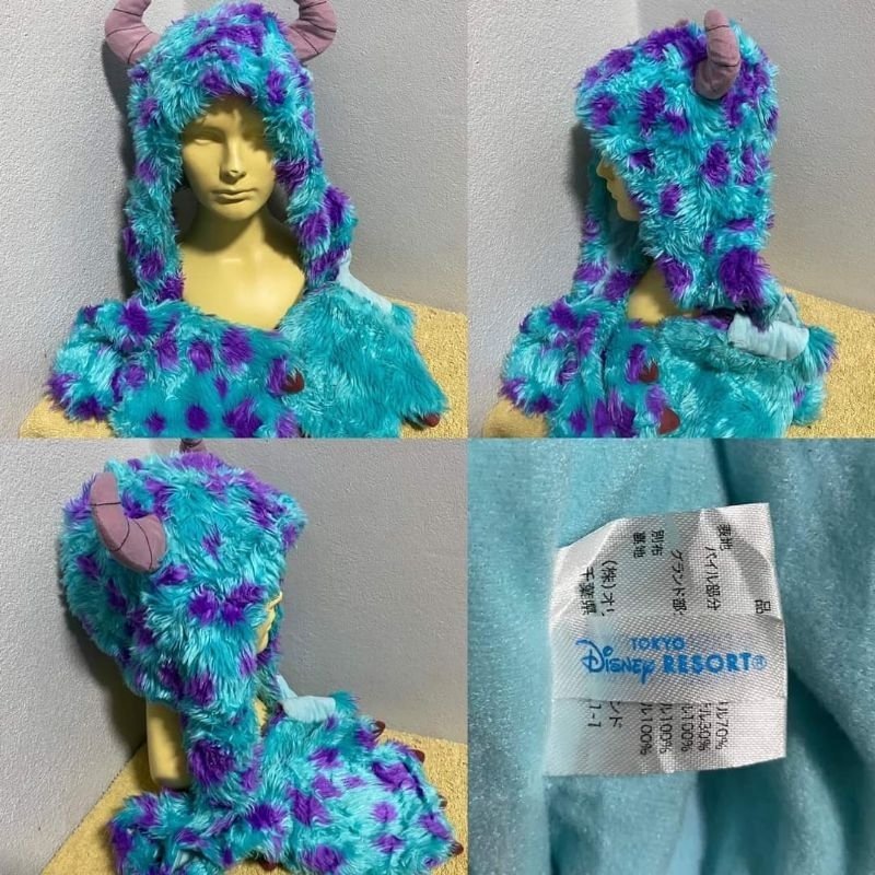 Tokyo Disney Resort Sullivan Monster Inc hat หมวกการฺตูนน่ารักๆ sully
