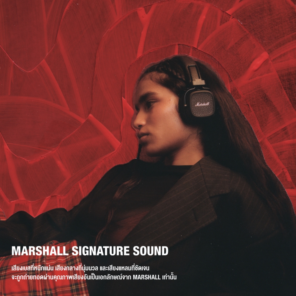 MARSHALL Major V Bluetooth 5.3 Black - หูฟังบลูทูธ หูฟังครอบหู หูฟังไร้สาย