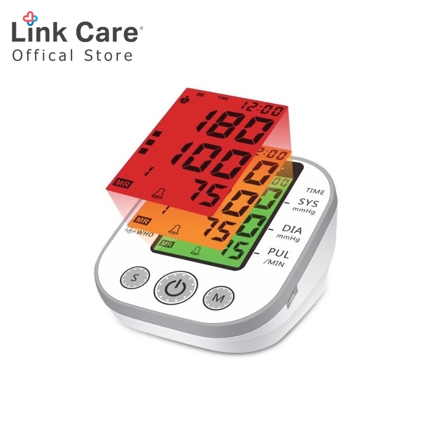 Link Care Blood Pressure Meter เครื่องวัดความดัน 90-128 ฟรีUSB | Shopee ...