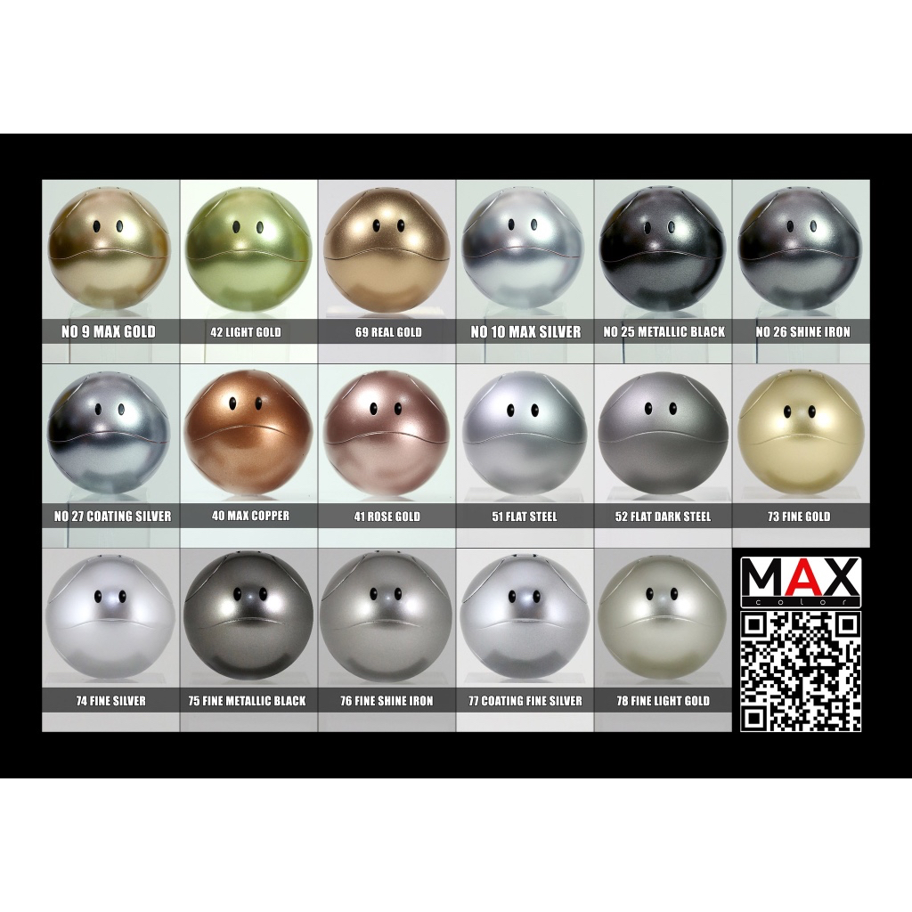 Max Color - Metallic สีเมทัลลิค สีอะคริลิคแลคเกอร์ สีสำเร็จรูปแอร์บรัช ...