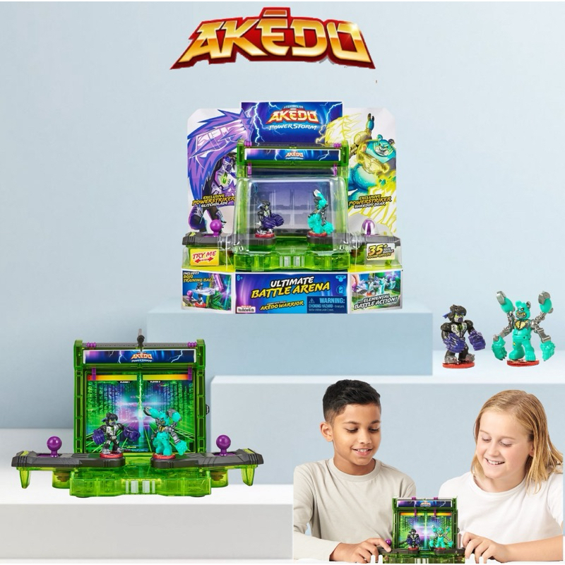 Akedo Legends Of Powerstorm Ultimate Battle Arena – Playset Con Suoni E 2 Guerrieri Ultra Rari
