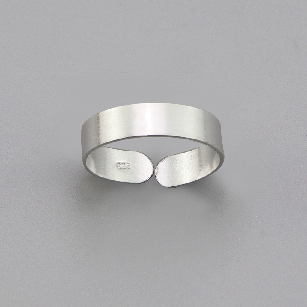 [พร้อมส่ง] Silver Thai 925 Sterling Silver Plain Adjustable Toe Ring ...
