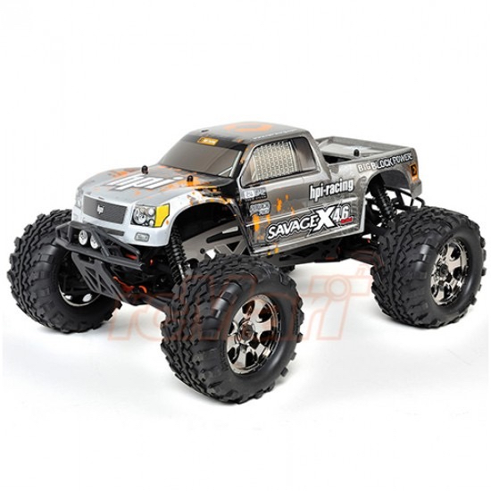 HPI RACING SAVAGE X 4.6 1/8 RTR MONSTER TRUCK W/ 2.4GHZ RADIO & F4